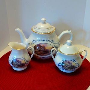 Thomas Kincade collection tea set.